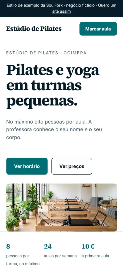 Estilo Estufa serena no telemóvel